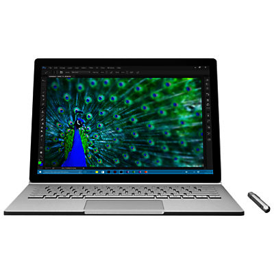 Microsoft Surface Book, Intel Core i7, 16GB RAM, 512GB, 13.5 PixelSense Touch Screen, Silver